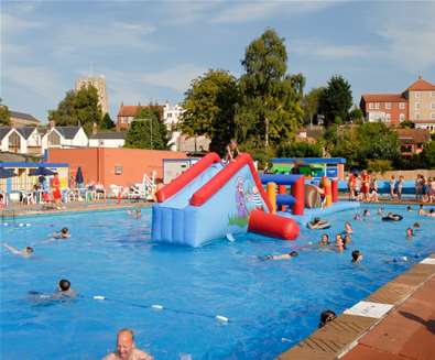 TTDA - Beccles Lido - Giant inflatable TTDA - Beccles Lido - Giant inflatable