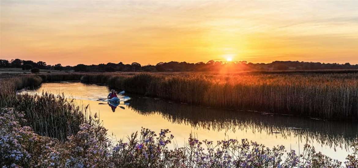 Sunset paddle on the River Blyth - (c) Simon Gooderham