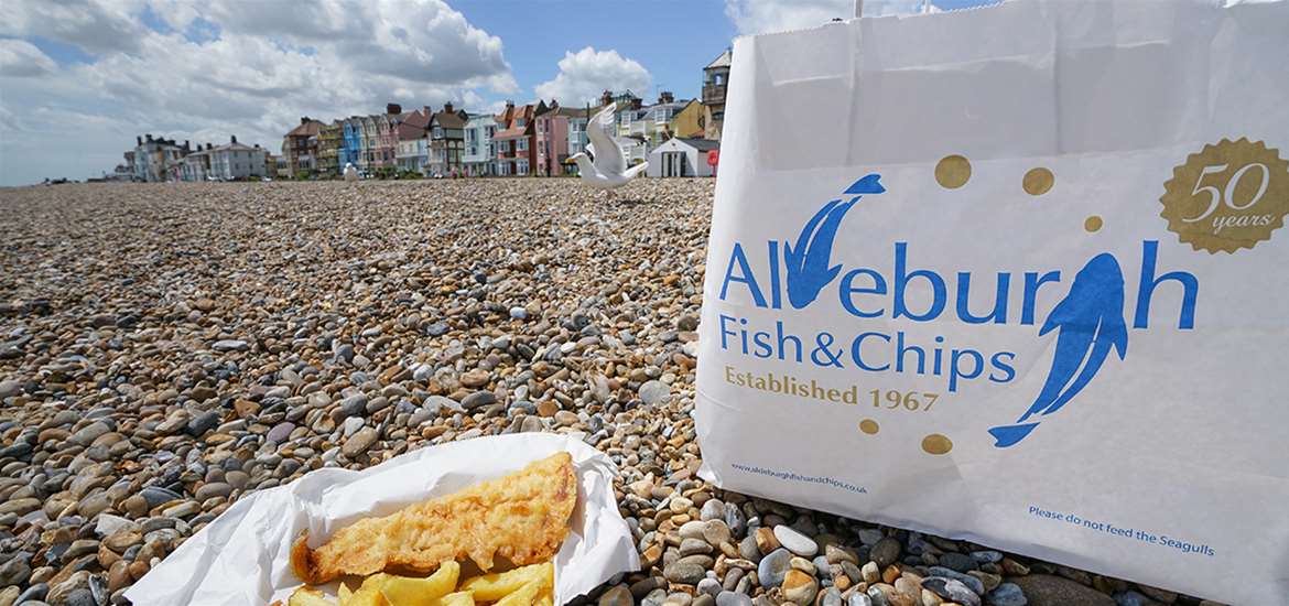 FD - Aldeburgh Fish and Chips - Chips and Seagull