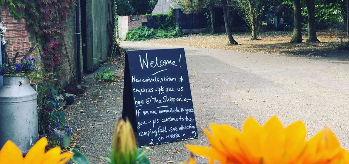 Sunnyside campsite - welcome