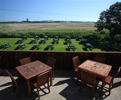 View from The Harbour Inn, Southwold