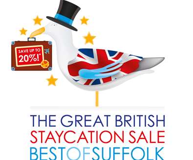 Save up to 20% in The Best of Suffolk Great British Staycation Sale!
