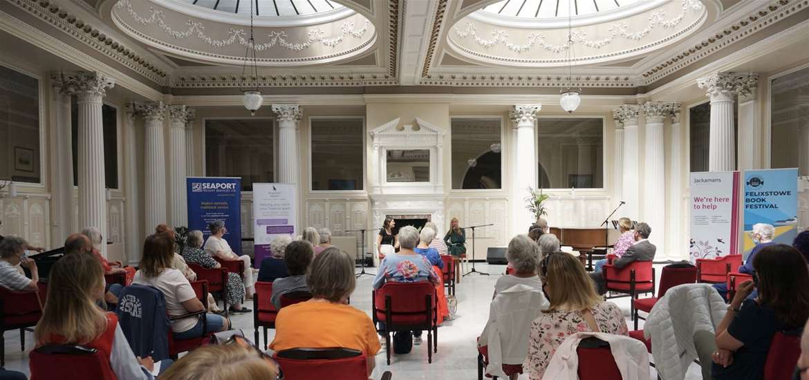 TTDA - Felixstowe Book Festival - Harvest House audience 2021