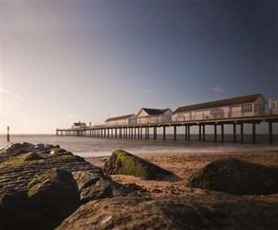 Southwold Pier - The Boardwalk, Beach Cafe and Clockhouse