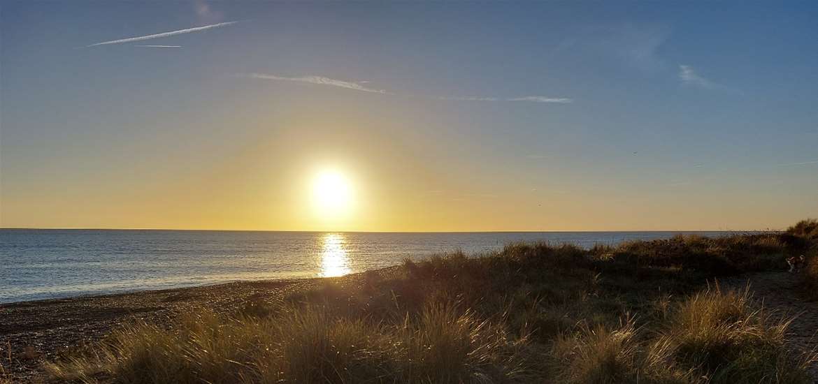 TTDA - Visit Leiston - Sizewell beach at sunrise