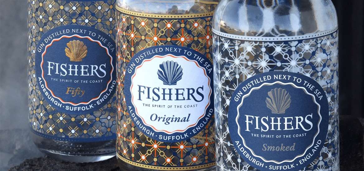 TTDA - Fishers Gin - Bottles of gin
