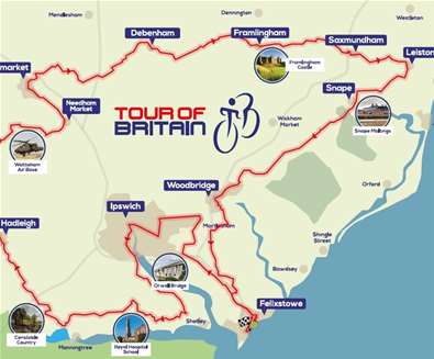 The Tour of Britain Route Map 2023
