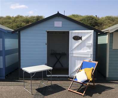 TTD Beach Hut on Pakefield Beach Suffolk TTD Beach Hut on Pakefield Beach Suffolk
