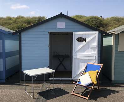 TTD Beach Hut on Pakefield Beach Suffolk