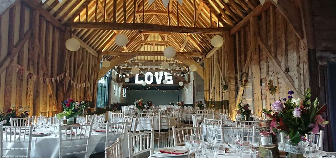 Henham Barns - Wedding reception