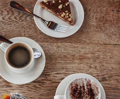 Coffee and Cake offer at The Alex Café Bar and Brasserie