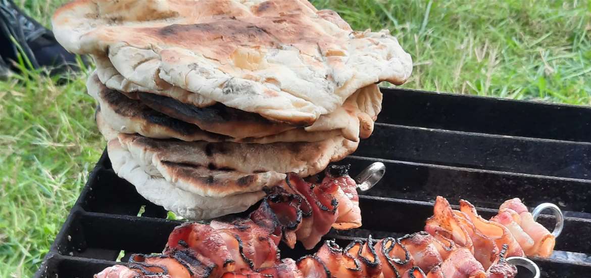 Fire and Feast - flatbreads and bacon