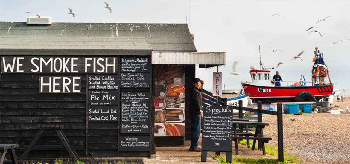 Aldeburgh fish huts (c) Gill Moon Potography