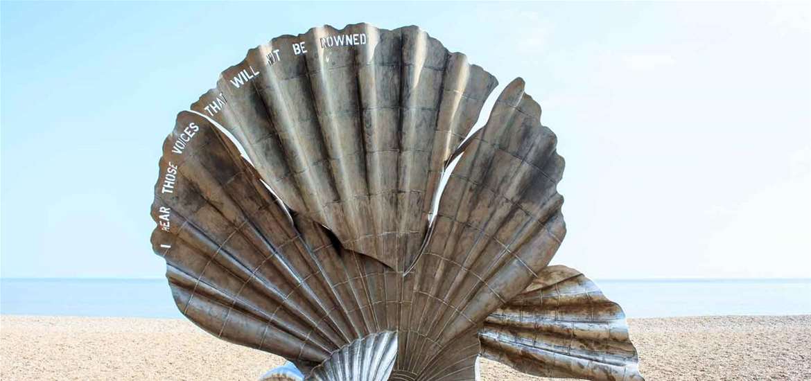 Aldeburgh - The Scallop by Maggi Hambling