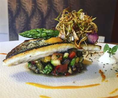 The Alderton Swan Sea Bass with Mango The Alderton Swan Sea Bass with Mango