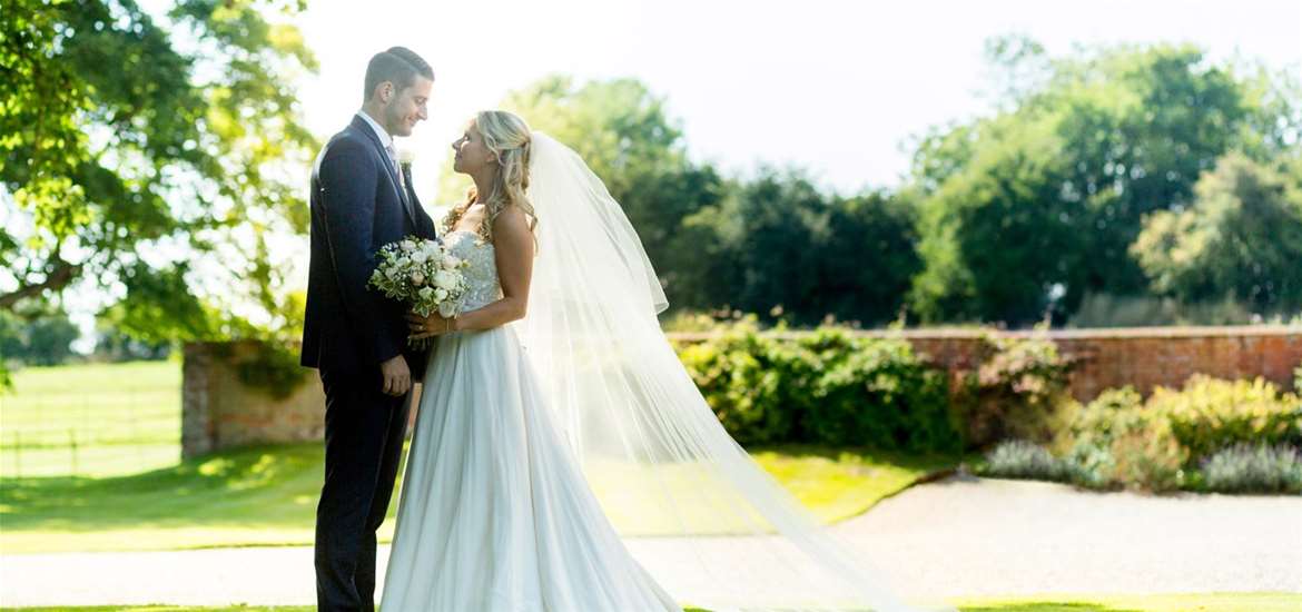 Weddings - Bruisyard Hall & Barn - Couple