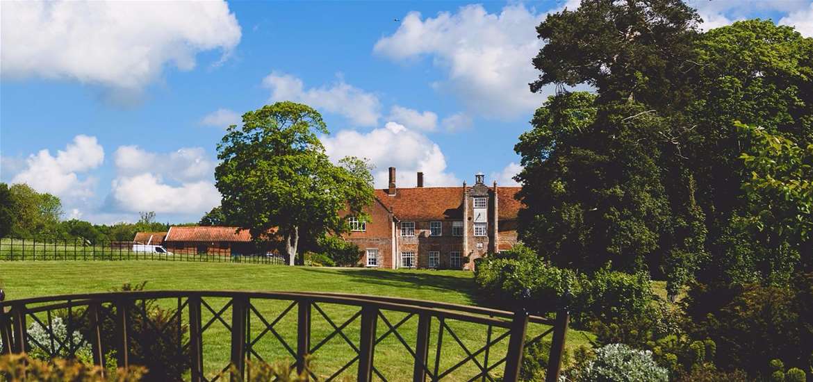 Weddings - Bruisyard Hall & Barn - View from garden