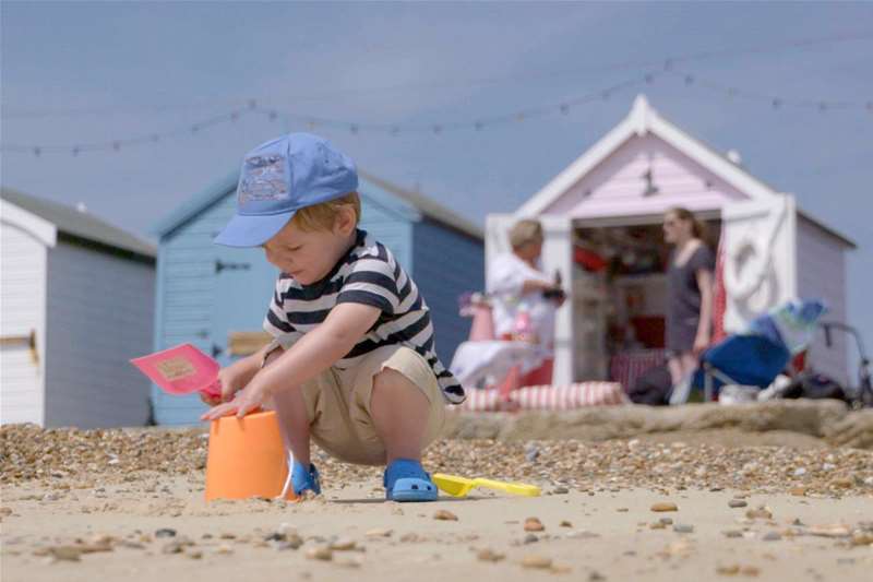 TTDA - Felixstowe Beach - building a sandcastle