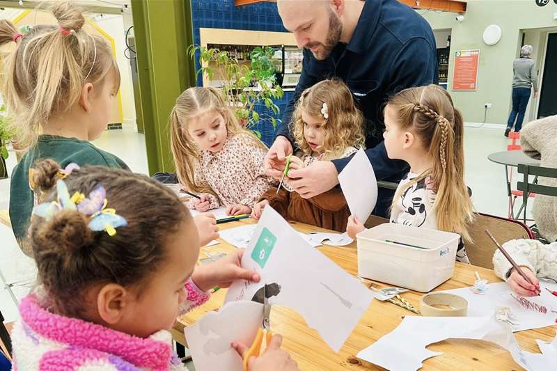 Childrens crafts at East Point Pavilion