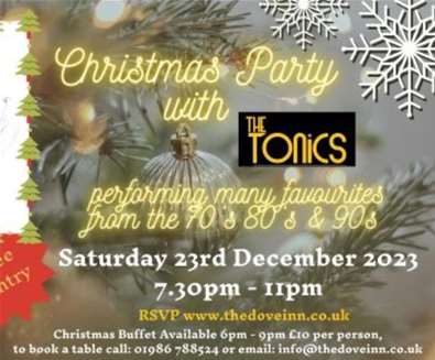 Christmas party with The Tonics