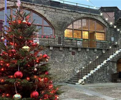 Christmas tree at Landguard Fort