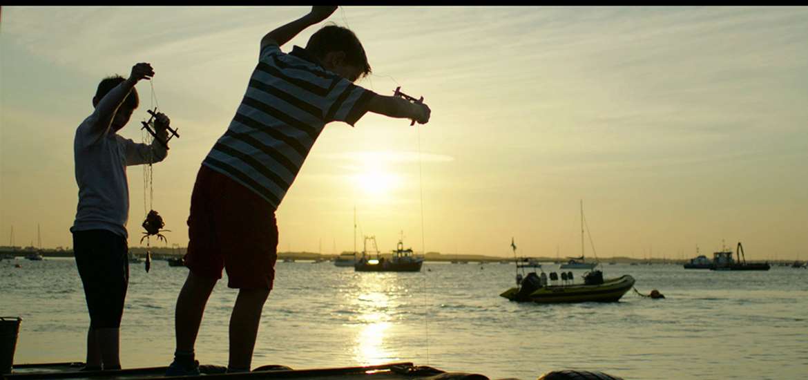 Crabbing at Bawdsey on the Suffolk Coast