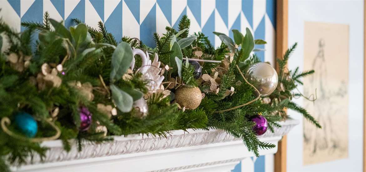 Christmas decorations at The Swan in Southwold