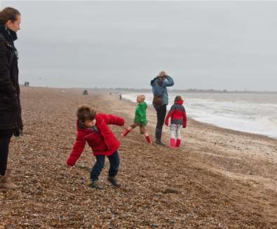 Dunwich - Family on the beach - (c) Emily Fae Photography