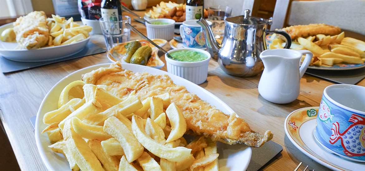 FD - Aldeburgh Fish and Chips - Food on Table