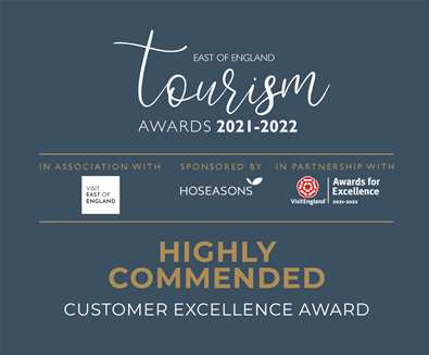 Highly Commended Customer Excellence Awards - Tourism Awards 21 to 22