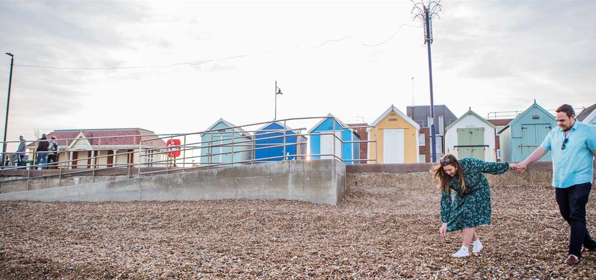 Towns & Villages - Felixstowe - Couple on beach (c) Emily Fae Photography