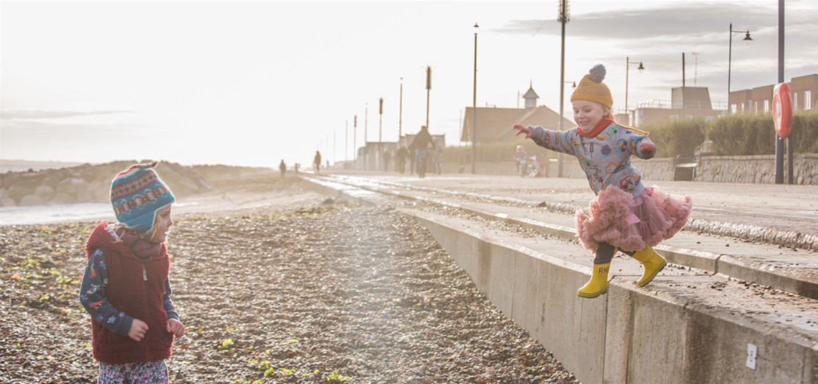 Children on Felixstowe beach (c) Emily Fae Photography