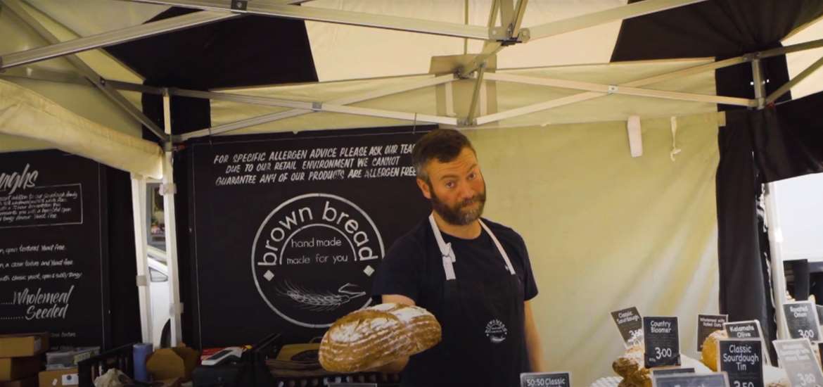 TTDA - East Suffolk Markets - Man selling bread