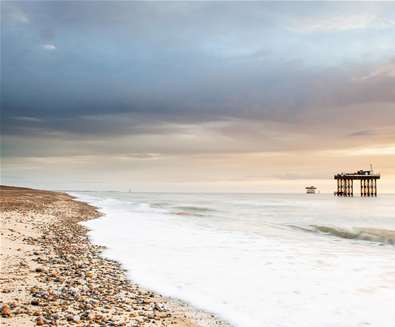 Sizewell at High Tide (c) Gill Moon Photography