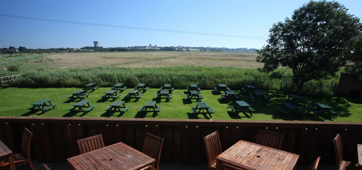 Harbour Inn Southwold View across the marshes