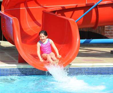 WTS - Heathland Beach Holiday Park - Girl on Slide