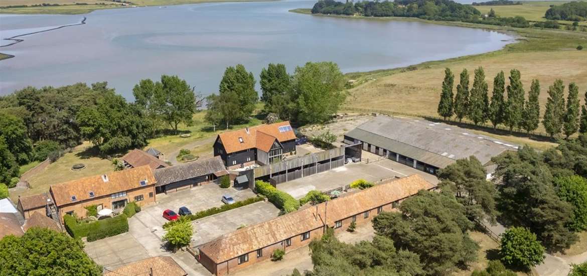 Aerial view Of Iken Barns