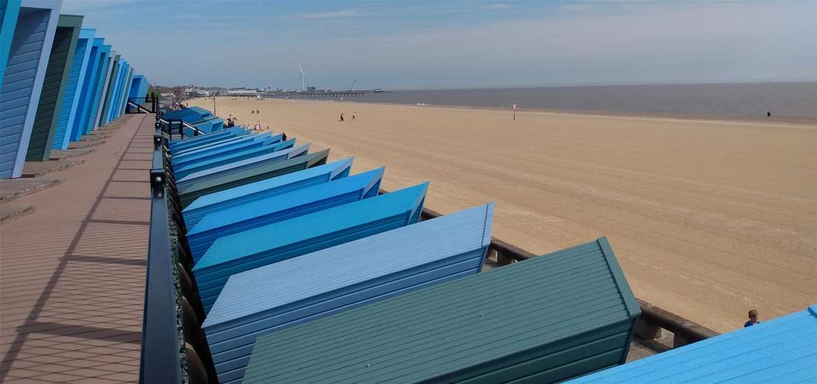 Eastern Edge - View of beach and huts