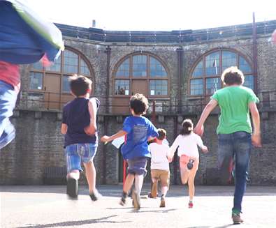 TTDA - Landguard Fort - Children running TTDA - Landguard Fort - Children running
