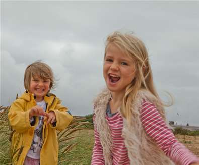 Girls on Landguard Beach - Emily Fae Photography