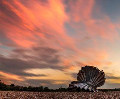 Towns & Villages - Aldeburgh - Scallop at sunset (c) Peter Eyles