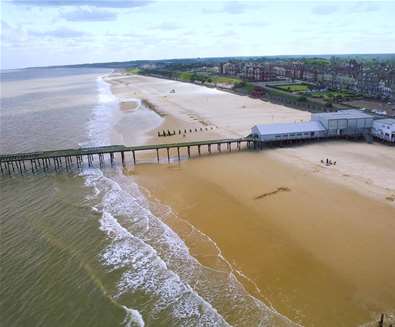 Lowestoft Beach from the sky Lowestoft Beach from the sky
