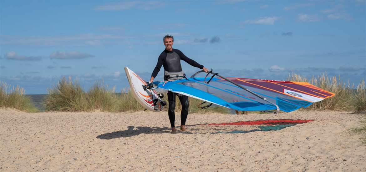 TTDA - Lowestoft Beach - windsurfer