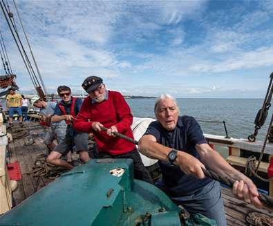 East Anglia’s most historic ship takes to the sea again