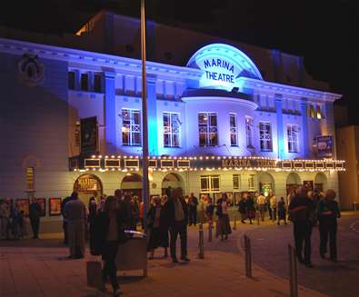 Marina Theatre - Nightime exterior shot Marina Theatre - Nightime exterior shot