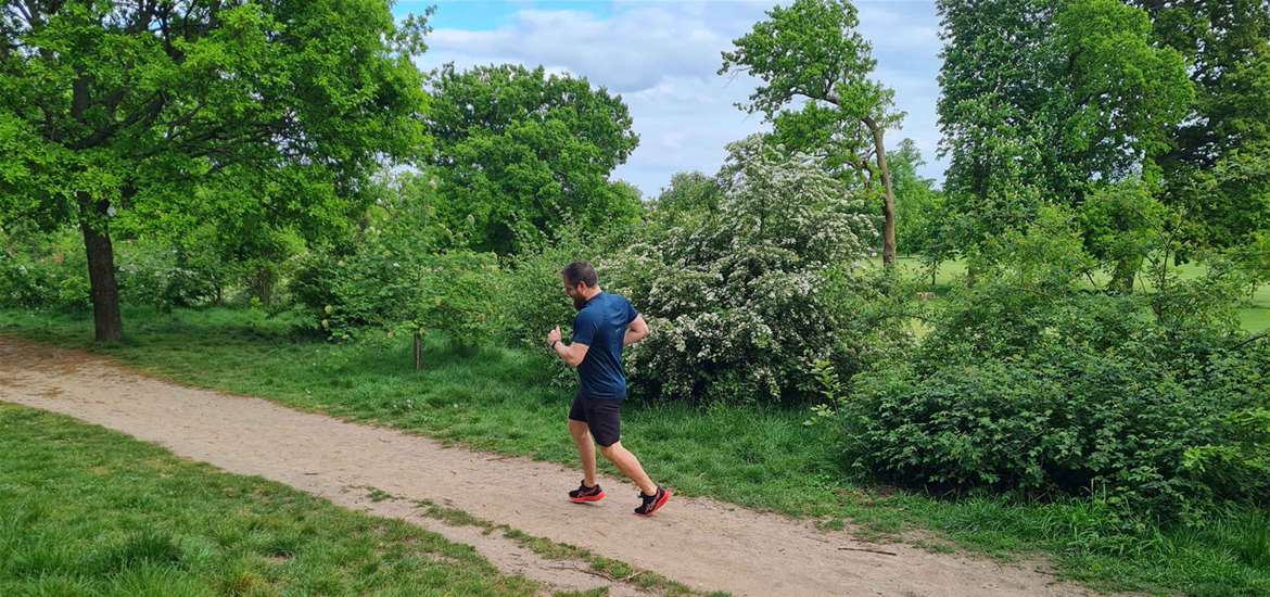 Runner running through Christchurch Park (c) OnVenture