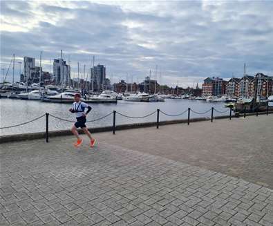 Runner at Ipswich waterfront - OnVenture