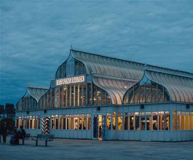 East Point Pavilion at night