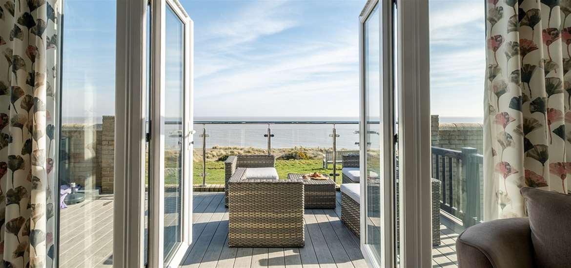 Luxury lodge sea views