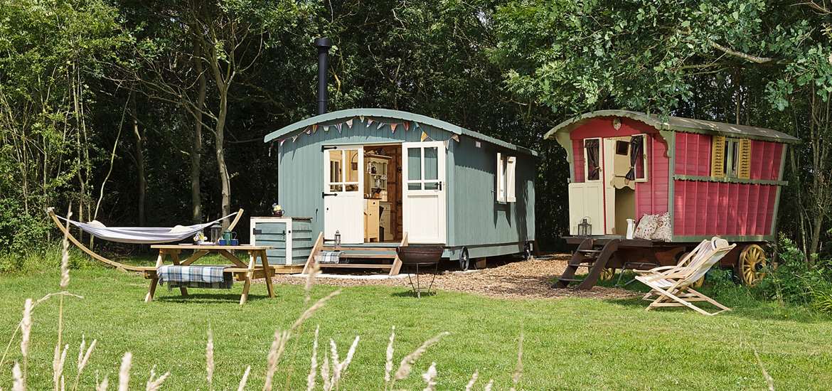 Family camping on the Suffolk Coast